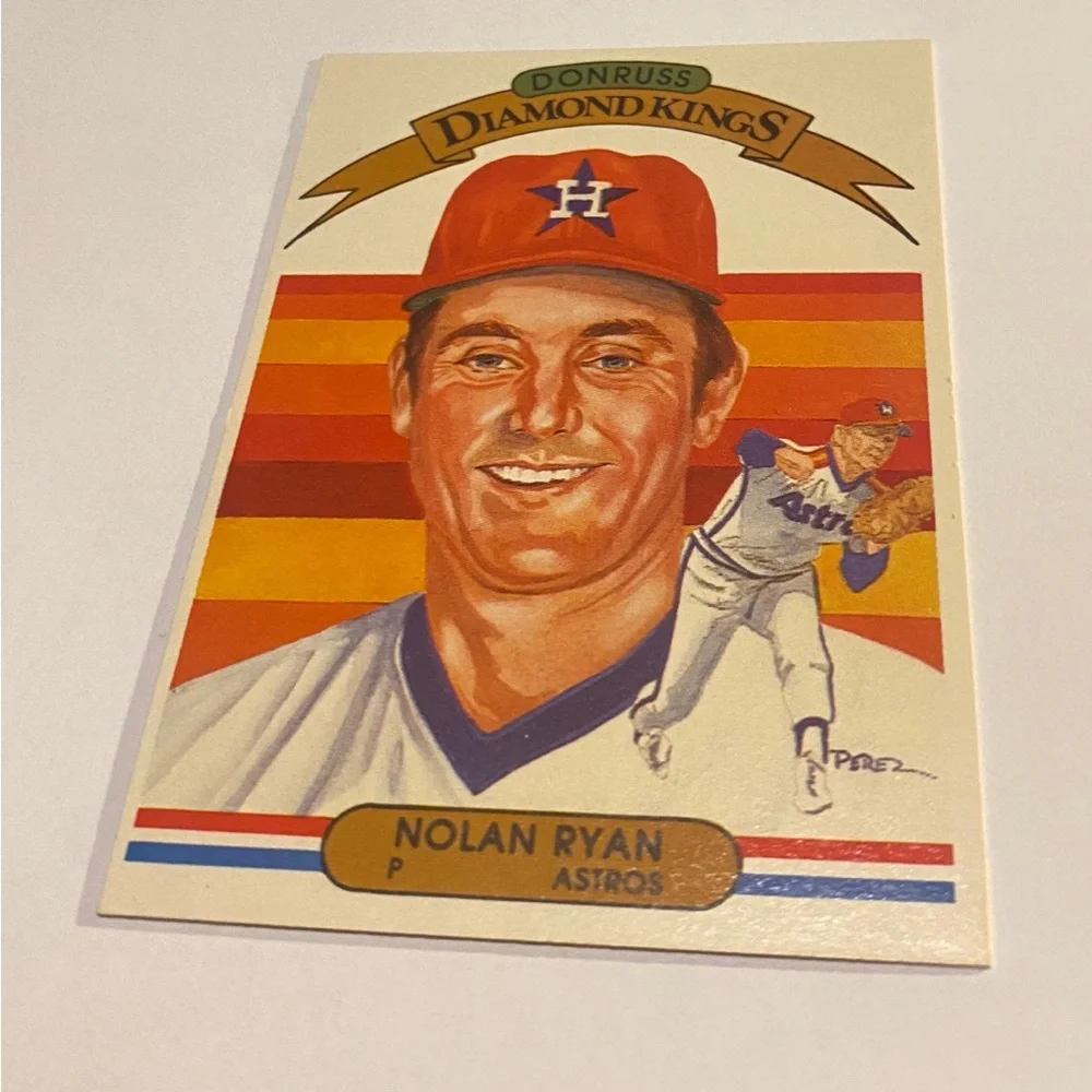 Nolan Ryan 1982 Donruss Diamond Kings Baseball Card #13 Vintage Collectible